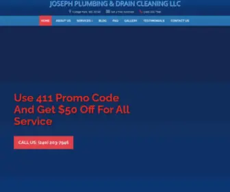 Josephplumbingmd.com(Joseph Plumbing & Drain Cleaning LLC) Screenshot