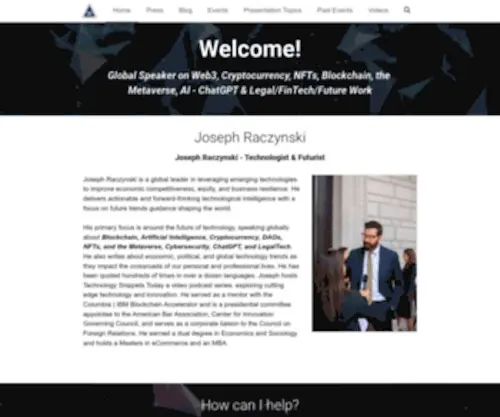 Josephraczynski.com(Joseph Raczynski) Screenshot