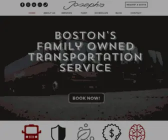 Josephslimousine.com(Bus Company Boston) Screenshot