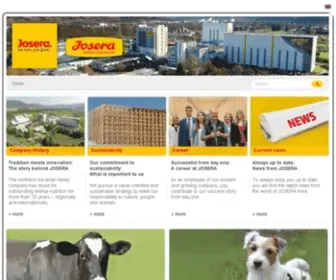 Josera.com(Super Premium Petfood Made in Germany) Screenshot