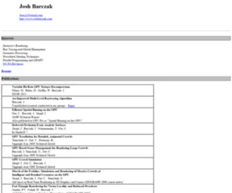 Joshbarczak.com(Josh Barczak) Screenshot