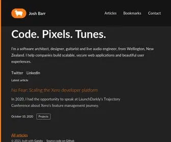 Joshbarr.com(Josh Barr) Screenshot