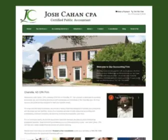 JoshcahancPa.com(CPA Firm Charlotte NC) Screenshot