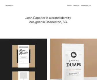 Joshcapeder.com(Providing brand identity and graphic design to set businesses apart. We believe that innovation) Screenshot