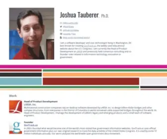 Joshdata.me(Joshua Tauberer) Screenshot