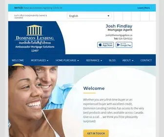 Joshfindlay.ca(DOMINION LENDING CENTRES) Screenshot