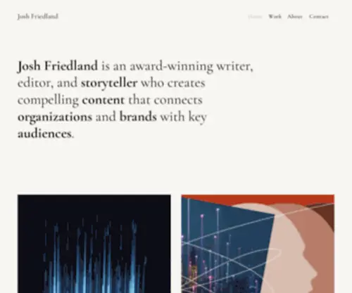 Joshfriedland.com(JOSH FRIEDLAND) Screenshot