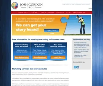 Joshgordon.com(Marketing services that increase sales; Inc) Screenshot