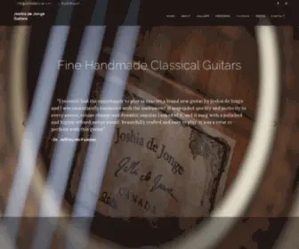 Joshiadejonge.com(Joshia de Jonge Guitars) Screenshot