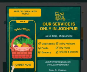 Joshifreshmart.in(A Complete Online Grocery Shopping Center) Screenshot