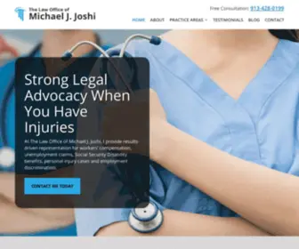 Joshilaw.com(The Law Office of Michael J. Joshi in Lenexa) Screenshot