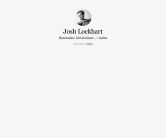 Joshlockhart.com(Josh Lockhart) Screenshot