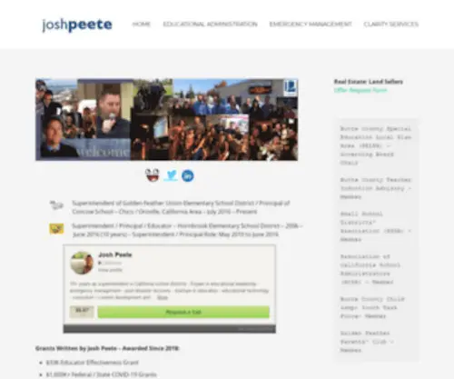 Joshpeete.com(Josh Peete Dot Com) Screenshot