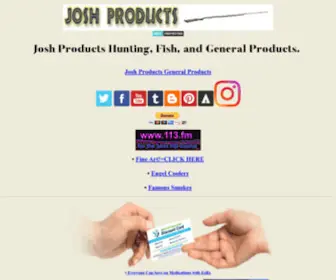 Joshproducts.com(Josh Products Welcome) Screenshot