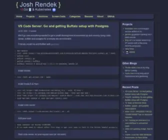 Joshrendek.com(Josh Rendek) Screenshot