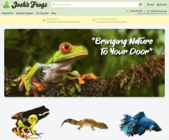 Joshsfrogs.com(Josh's Frogs) Screenshot