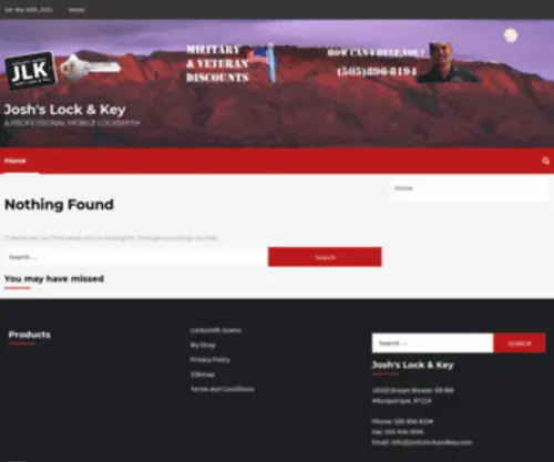 Joshslockandkey.com(Josh's Lock & Key) Screenshot