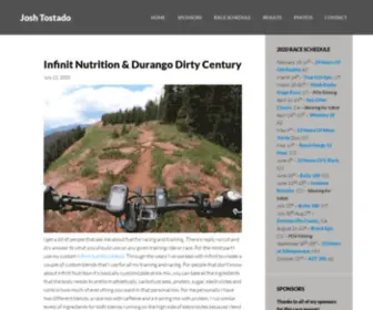 Joshtostado.com(Endurance Mountain Bike Athlete) Screenshot