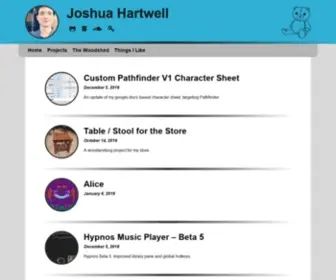 Joshuad.net(Joshua Hartwell) Screenshot