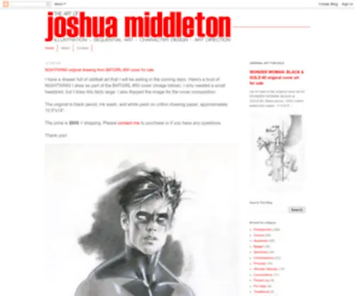 Joshuamiddleton.com(The Art of Joshua Middleton) Screenshot