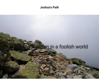 Joshuas-Path.com(Joshua's Path) Screenshot