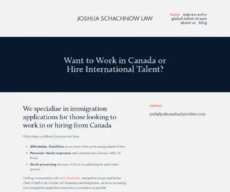 Joshuaschachnowlaw.com(Joshua Schachnow Law) Screenshot