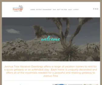 Joshuatreedwellings.com(Joshua Tree Vacation Dwellings) Screenshot