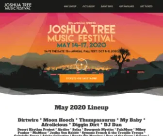 JoshuatreemusicFestival.com(Joshua Tree Music Festival) Screenshot