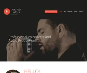 Joshvoiceovers.com.au(Freelance Voice Artist) Screenshot