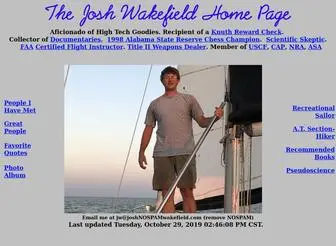 Joshwakefield.com(Josh Wakefield) Screenshot