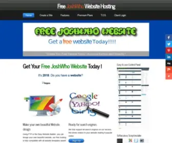 Joshwho.website(Create a Free Website Today) Screenshot