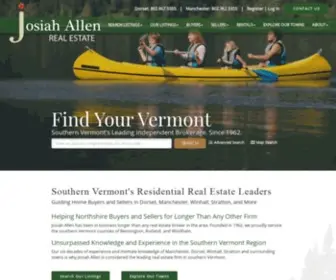 Josiahallen.com(Dorset VT Real Estate) Screenshot