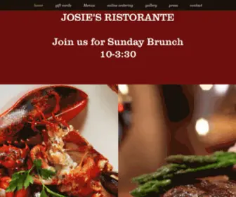 Josiesristorante.com(Josie's Ristorante) Screenshot