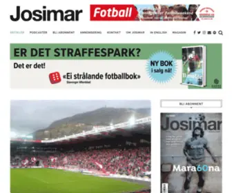Josimar.no(Tidsskriftet om fotball) Screenshot
