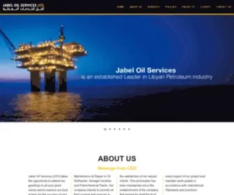 Joslibya.com(Jabel Oil Services) Screenshot