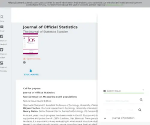Jos.nu(Journal med statistik) Screenshot