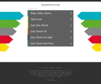 Jossstone.org(Joss Stone) Screenshot