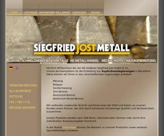 Jost-Metall.de(SIEGFRIED JOST METALL) Screenshot