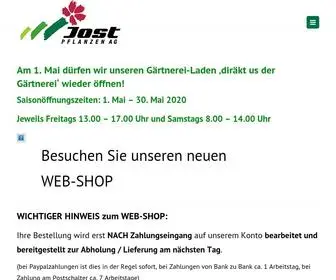 Jost-Pflanzen.ch(Jost Pflanzen AG) Screenshot