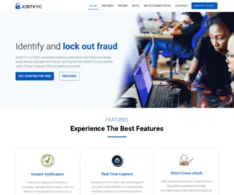 Jostkyc.com(Identity theft and fraud prevention web) Screenshot