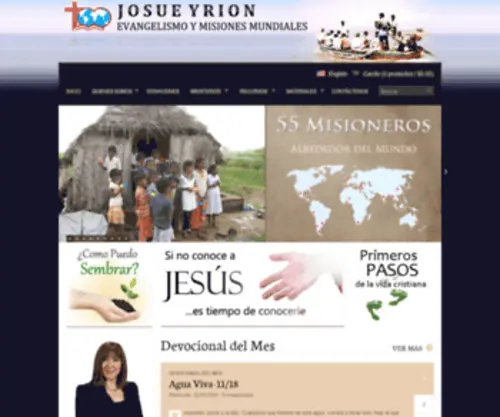 Josueyrion.org(Josue Yrion Evangelismo y Misiones Mundiales) Screenshot