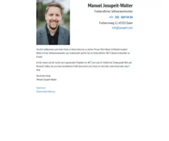 Josupeit.com(Manuel Josupeit) Screenshot