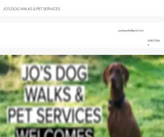 Joswalks.com(Dog Walker) Screenshot