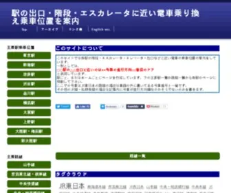 Josyaichiannai.net(電車の乗車位置を案内) Screenshot