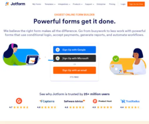 Jotform.com(Free Online Form Builder & Form Creator) Screenshot
