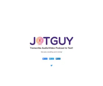 Jotguy.com(Maintenance mode) Screenshot