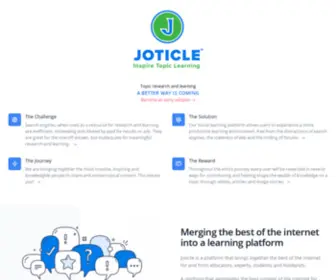 Joticle.com(Inspire Topic Learning) Screenshot