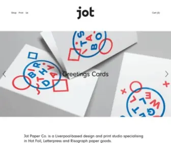 Jotpaperco.com(Jot Paper Co) Screenshot