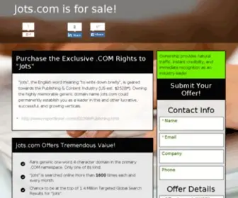 Jots.com(JOTS) Screenshot