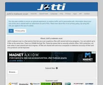 Jotti.org(Jotti's malware scan) Screenshot